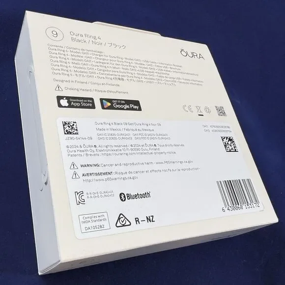 Oura Ring Gen 4 Smart Ring Size 9 Activity Tracker BLACK - New/Sealed! - Picture 3 of 4